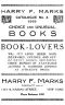 [Gutenberg 47014] • Harry F. Marks Catalogue No. 4, 1919 / Choice and Unusual Books